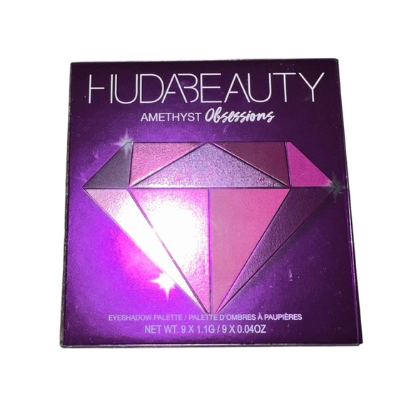 NWT Huda Beauty Amethyst Obsessions Eyeshadow Palette Bold Purple Festival - Picture 2 of 3